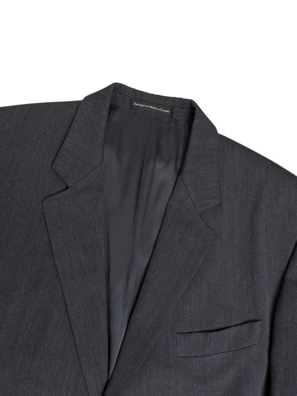 JOSEPH & FEISS SUIT Vintage WORSTED WOOL Grey Blazer Pants Mens 44R